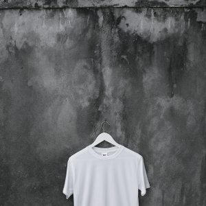 T-shirt blanc col rond